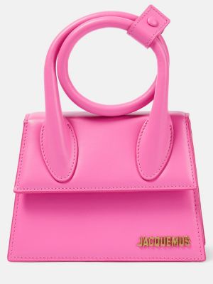 Bőr bőr táska Jacquemus rózsaszín