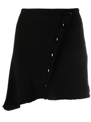 Asymetrické mini sukně Courrèges černé
