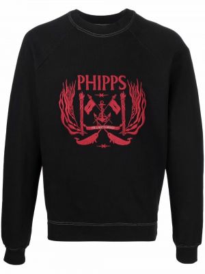 Sudadera con bordado Phipps negro