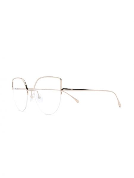 Oversize brilles Fendi Eyewear zelts