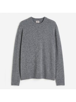 Шерстяной свитер H&m серый