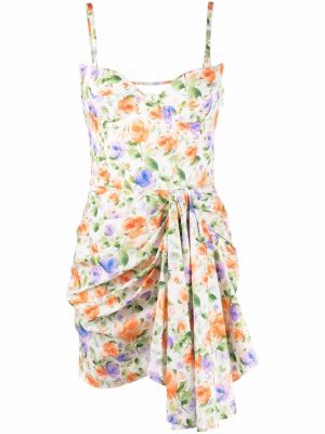 Trykt floral dress Giuseppe Di Morabito hvit