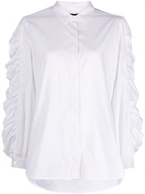 Сатенена риза Paule Ka бяло