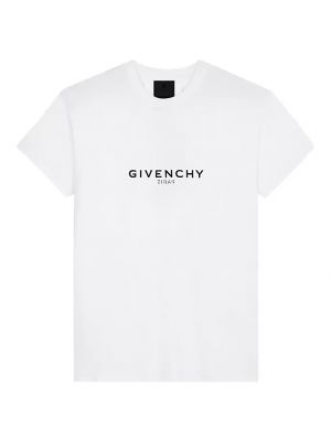 Приталенная футболка с коротким рукавом Givenchy белая