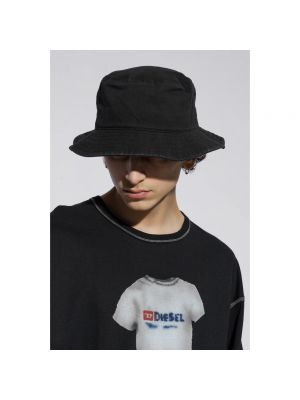Sombrero de algodón Diesel negro