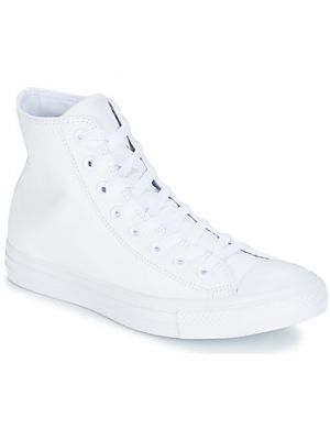 Sneakers a tinta unita con motivo a stelle Converse bianco