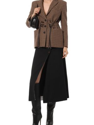 Шерстяной пиджак Dondup коричневый