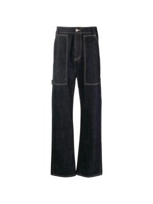 Jeansy relaxed fit Alexander Mcqueen niebieskie