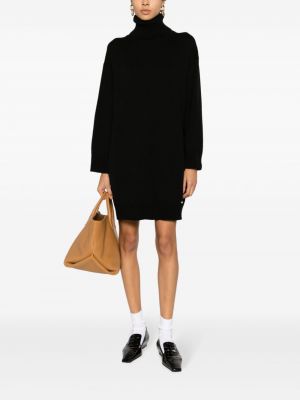 Kašmírové mini šaty Kiton černé