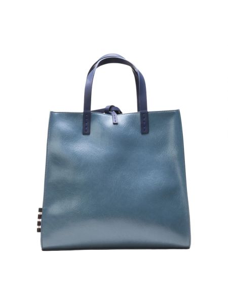 Shopper handtasche mit taschen Manila Grace blau