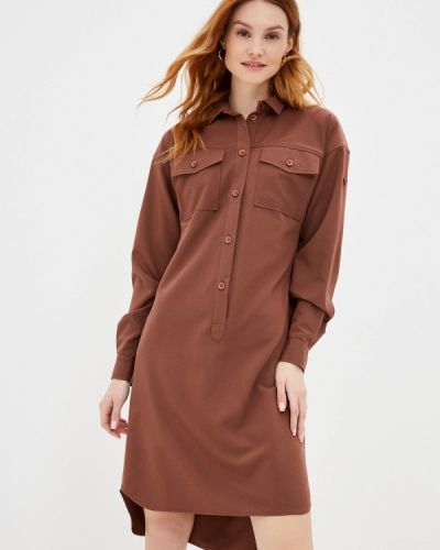 Платье-рубашка Elit By Ter-hakobyan коричневое