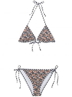 Trykt bikini Burberry hvit