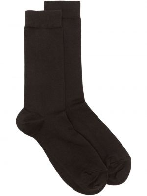 Βαμβακερός κάλτσες με σχέδιο Sunspel καφέ