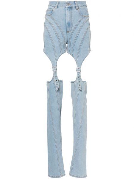 Skinny jeans Mugler blå