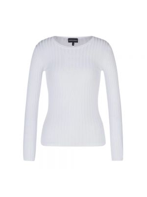 Sweter oversize Emporio Armani biały