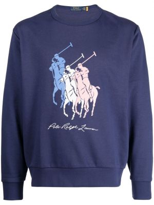 Sweatshirt mit rundhalsausschnitt mit print Polo Ralph Lauren blau