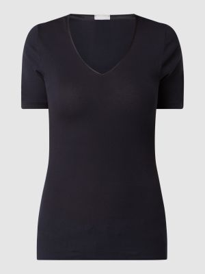 Koszulka bawełniana Hanro czarna