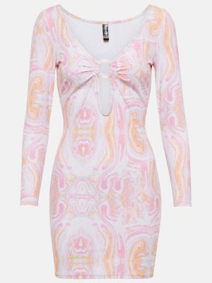 Kleid mit print Reina Olga pink