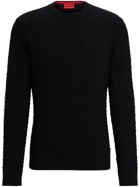 Bavlnený sveter Hugo čierna