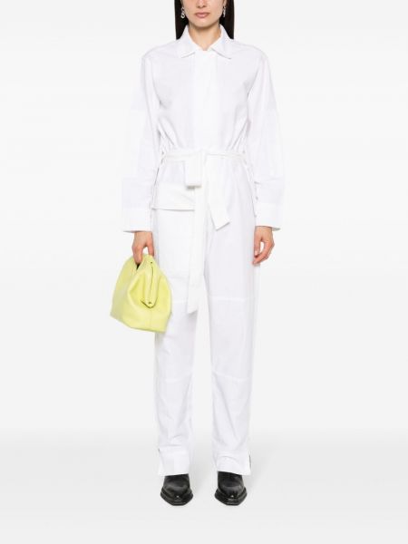 Puuvillased pükskostüüm Victoria Beckham valge