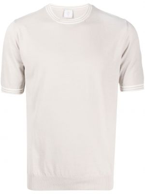 T-shirt a righe Eleventy bianco