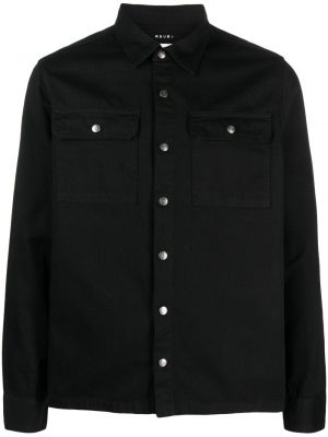 Βαμβακερό πουκάμισο Ksubi μαύρο