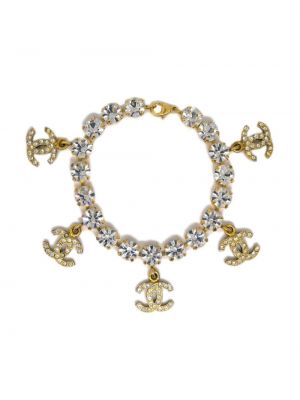 Bransoletka z kryształkami Chanel Pre-owned złota