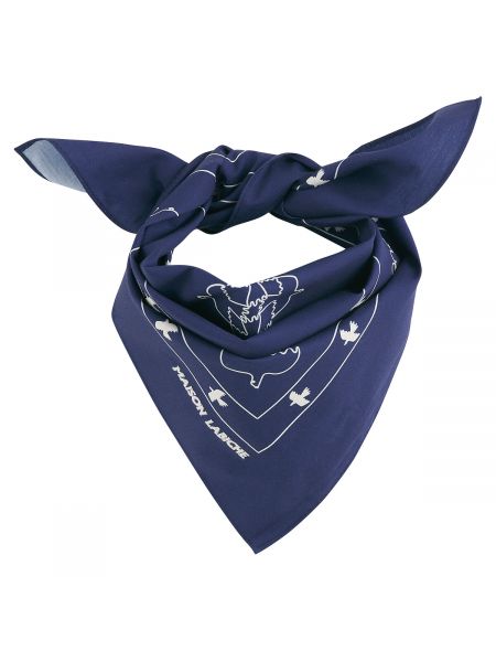 Pañuelo con estampado Maison Labiche azul