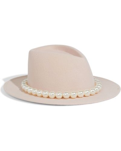 Фетровые шляпа Eugenia Kim, розовый