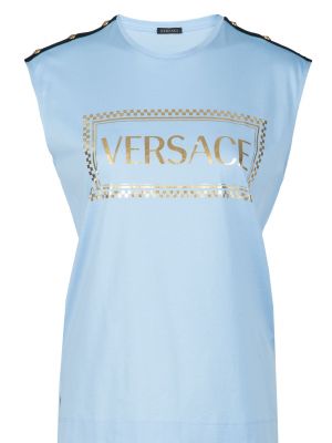 Футболка Versace голубая