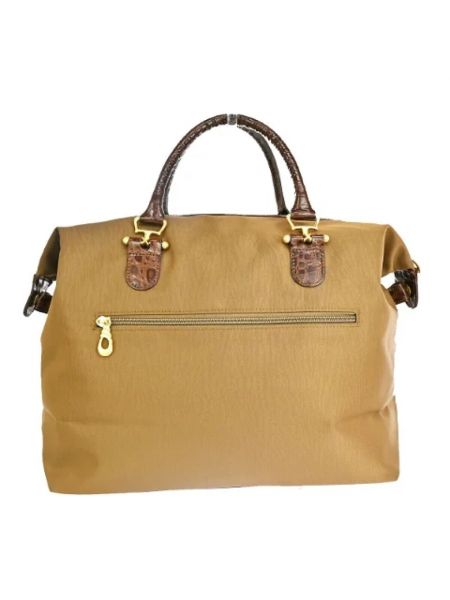 Retro leder shopper handtasche mit taschen Balenciaga Vintage beige