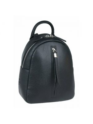 Рюкзак мессенджер Franchesco Mariscotti, натуральная кожа, внутренний карман черный