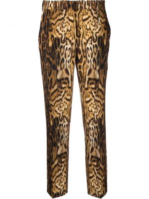 Leopardimustriga mustriline püksid Roberto Cavalli