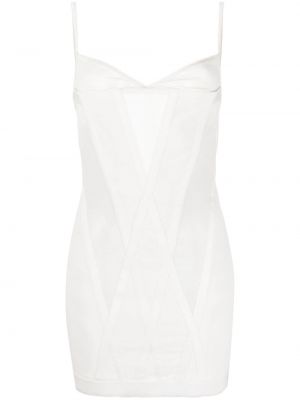 Κοκτέιλ φόρεμα από διχτυωτό Dion Lee λευκό