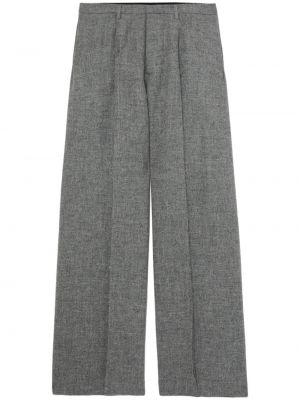 Vlněné kalhoty relaxed fit R13 šedé
