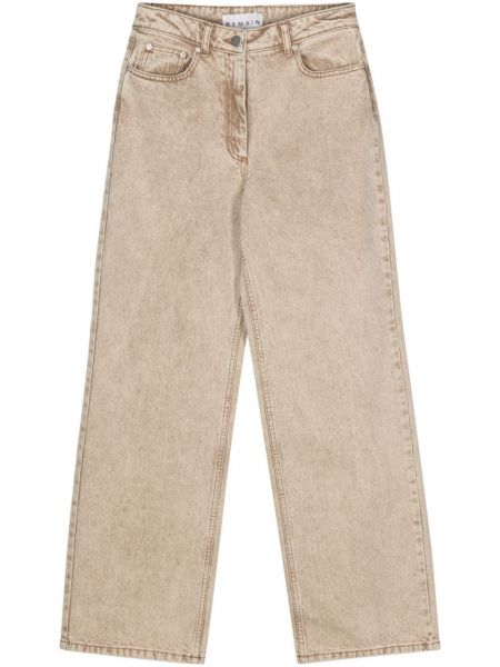 Straight jeans aus baumwoll Remain beige