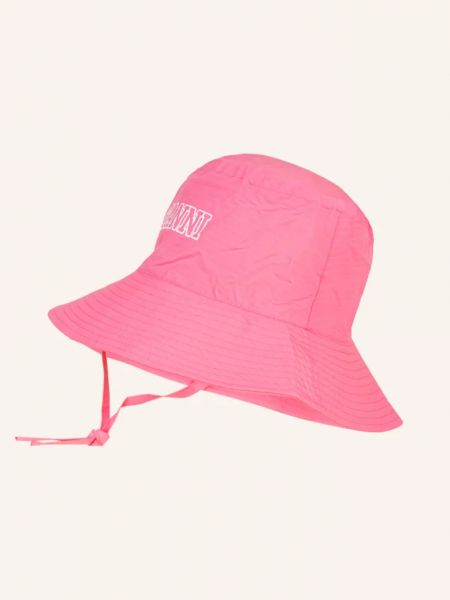 Шляпа Ganni розовая