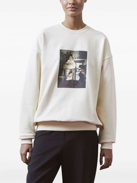 Sweatshirt aus baumwoll mit print 12 Storeez weiß