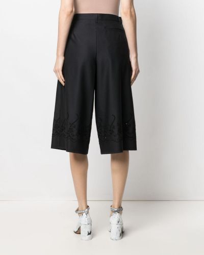 Укороченные брюки с вышивкой Comme Des Garçons Tricot