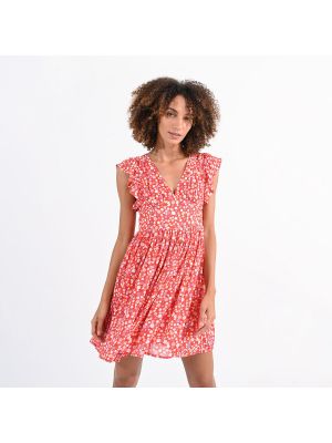 Mini vestido con estampado Molly Bracken rojo