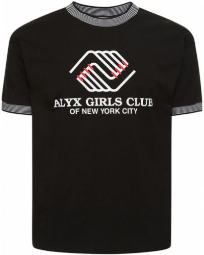 Памучна тениска с принт от джърси 1017 Alyx 9sm черно