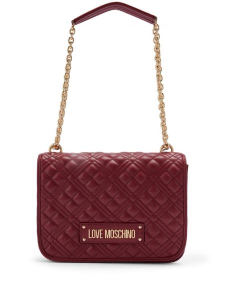 Quiltet taske Love Moschino rød