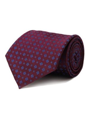 Шелковый галстук Stefano Ricci фиолетовый