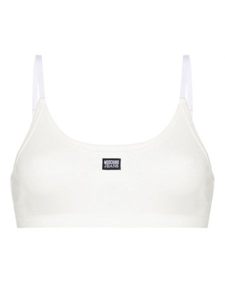 Bralette Moschino Jeans hvid