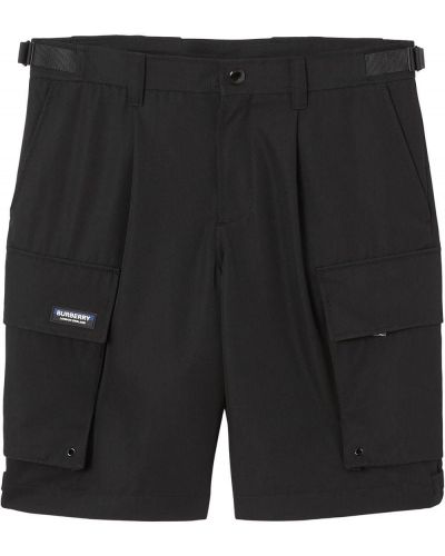 Pantalones cortos cargo Burberry negro