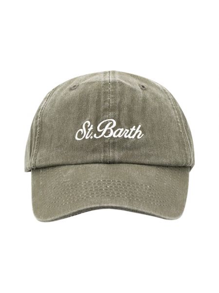 Haftowana czapka z daszkiem Mc2 Saint Barth zielona