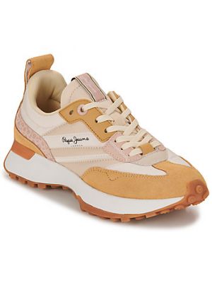 Sneakers con stampa Pepe Jeans beige