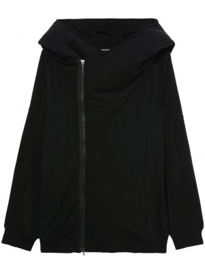 Asimetrična jakna s kapuco Julius črna