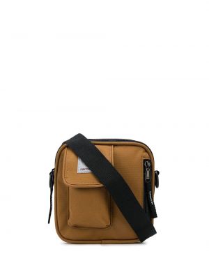 На плечо сумка с карманами Carhartt Wip, коричневая