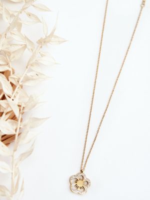 Ogrlica s cvetličnim vzorcem Kesi zlata